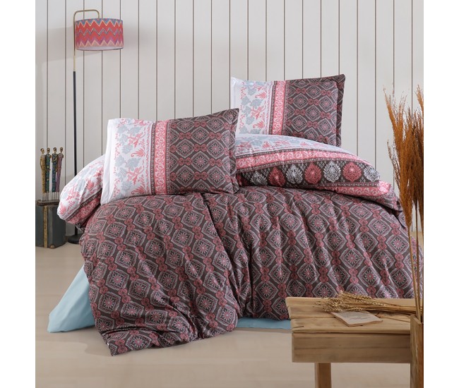 Lenjerie de pat ranforce clasy king size (izgi) Lenjerie de pat ranforce clasy king size (izgi)